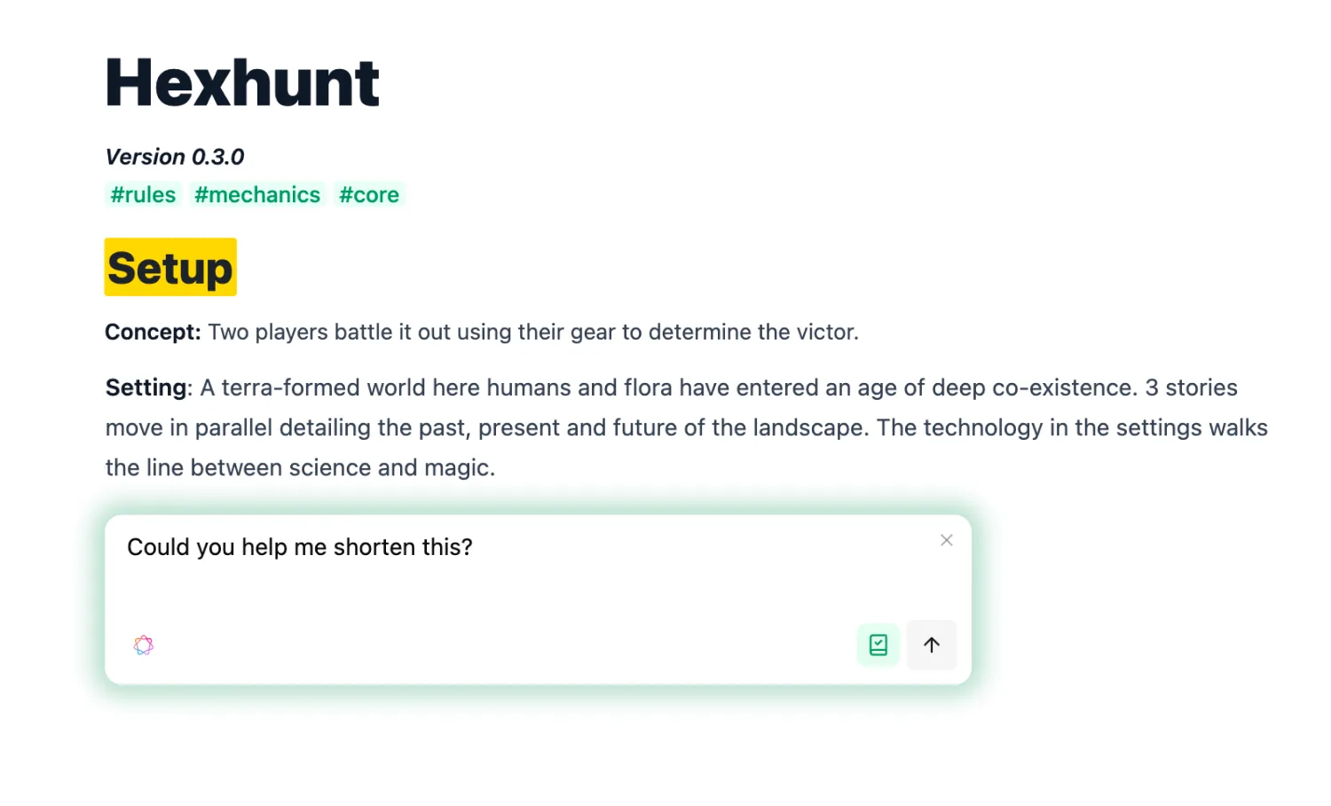 Inline edits, on-device