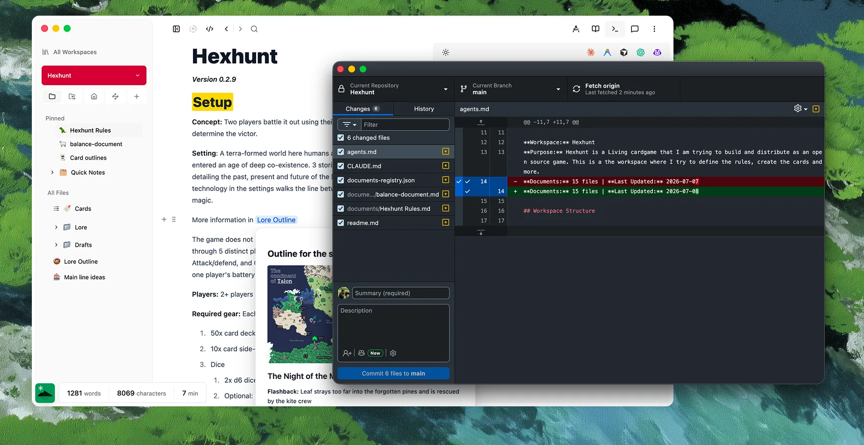 A Hillnote workspace versioned on GitHub